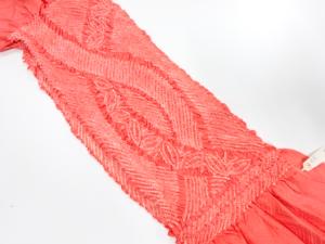 未使用品　正絹　絞り　帯揚げ